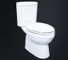 Pedestal WC: Madge 8002 rimless close-coupled washdown