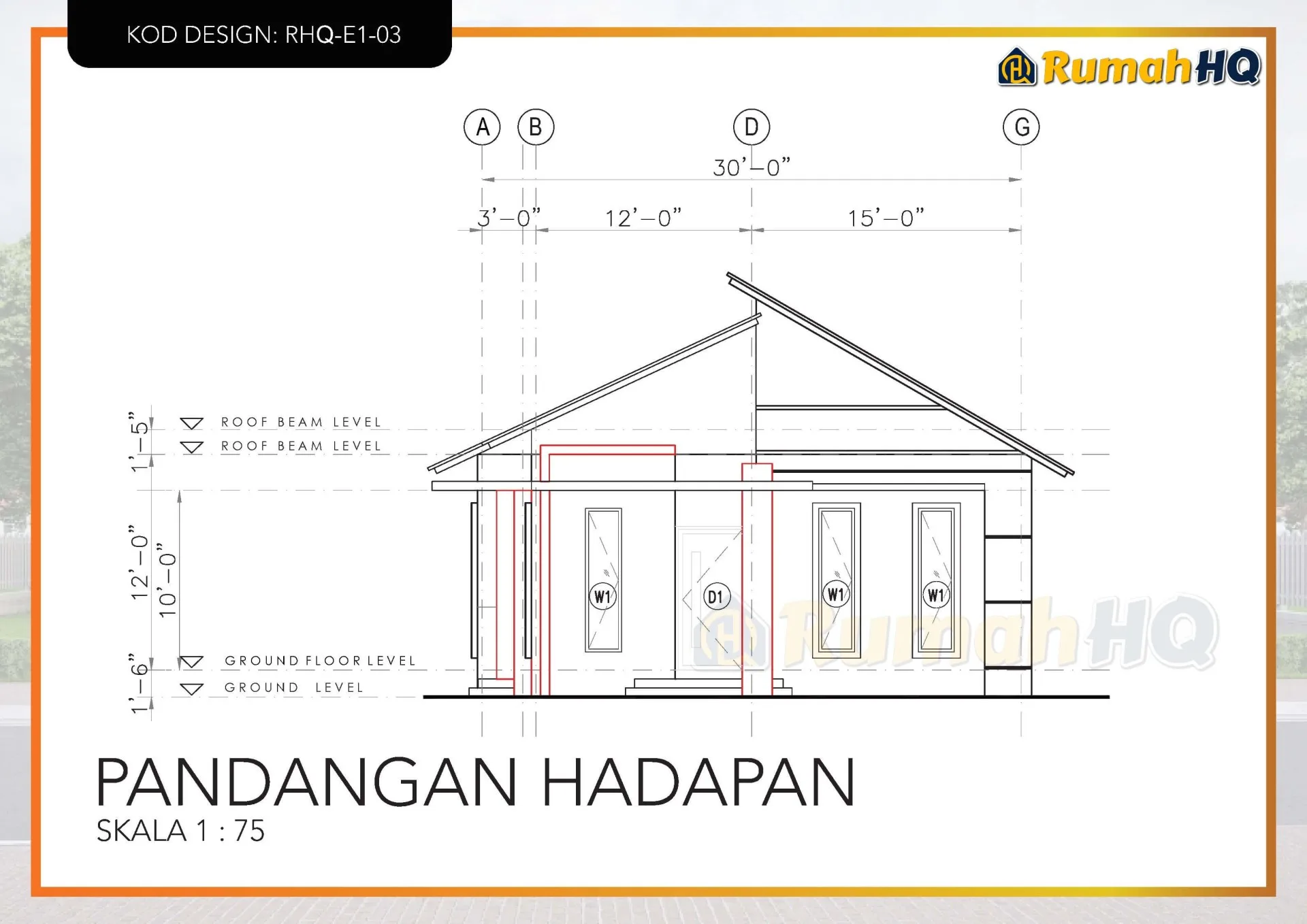 Rekabentuk Design Rumah RHQ E1 03 10