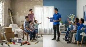 home renovation, family, modern living