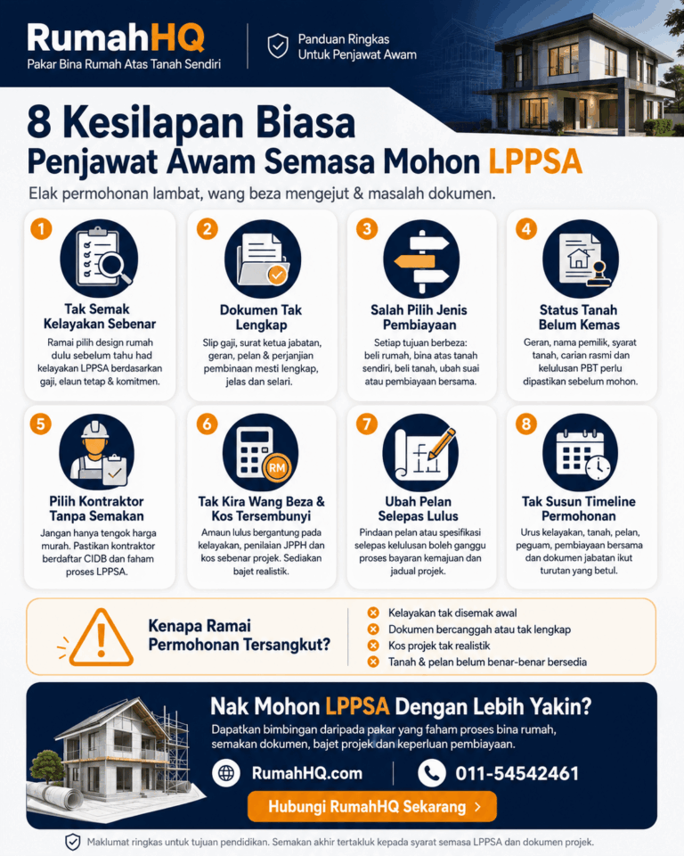 8 Kesilapan LPPSA Yang Buat Penjawat Awam Lambat Lulus Pembiayaan Rumah — No. 4 Paling Ramai Terlepas Pandang