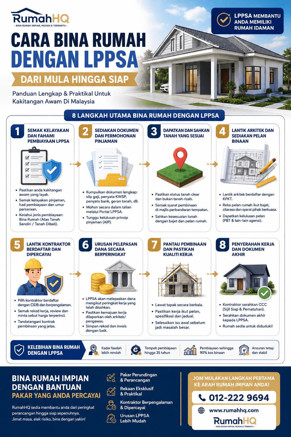 Cara Bina Rumah Dengan LPPSA Dari Mula Hingga Siap 8 Langkah Wajib Penjawat Awam Elak Loan Lulus Tapi Rumah Tak Jalan