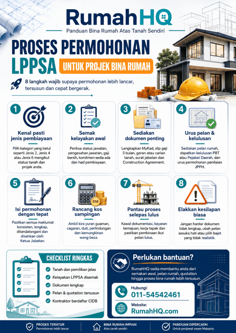 Proses Permohonan LPPSA Untuk Projek Bina Rumah 8 Langkah Wajib Supaya Permohonan Tak Tersangkut Rumah Cepat Jalan